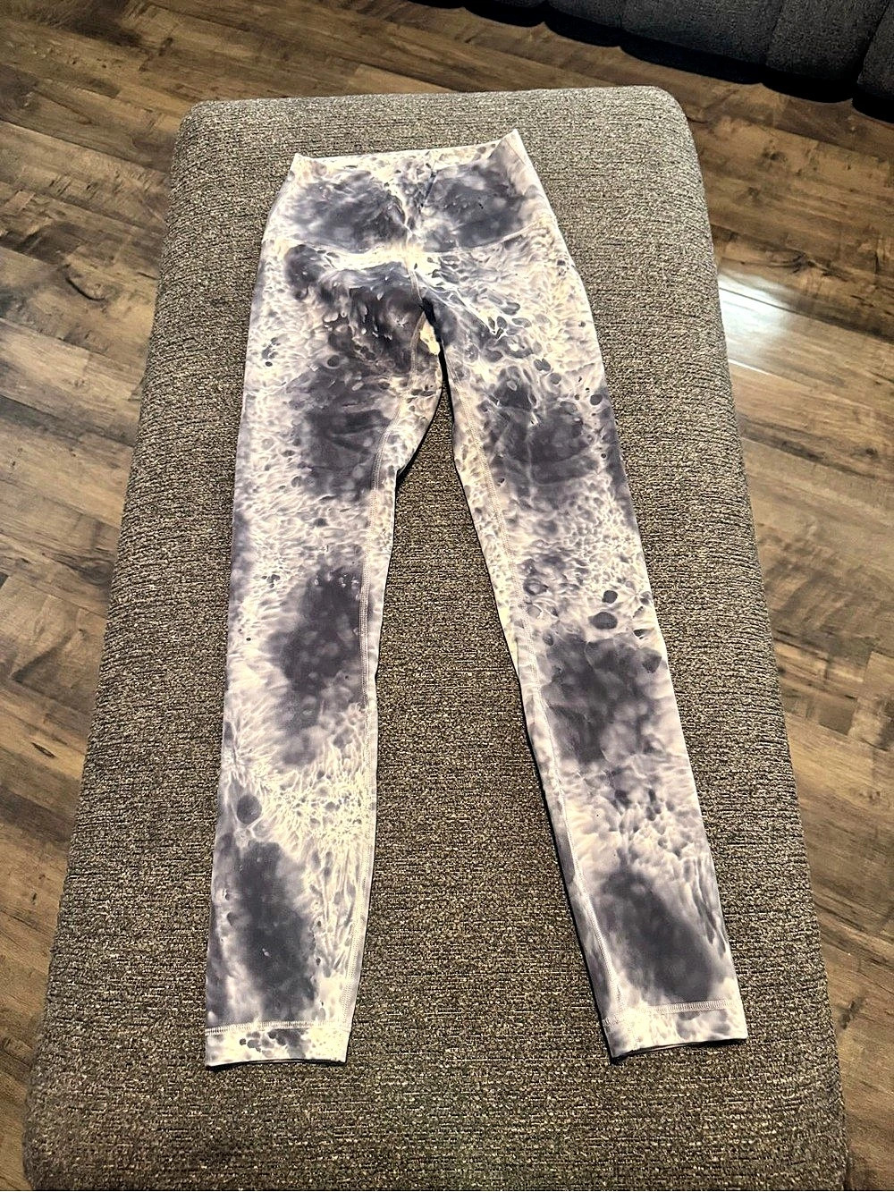 lululemon Align Pant 25" Diamond Dye Tie-Dye Gray & White Size 2